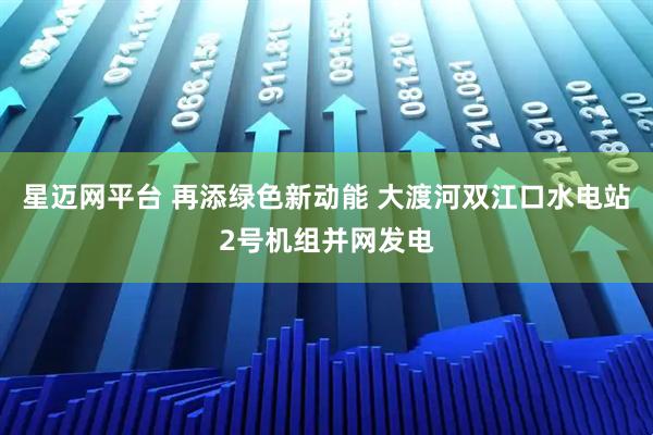 星迈网平台 再添绿色新动能 大渡河双江口水电站2号机组并网发电